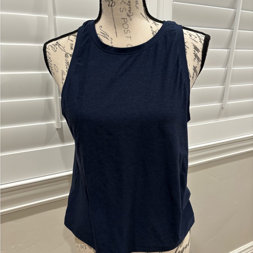 Beyond Yoga Midnight Navy High-Neck Tank